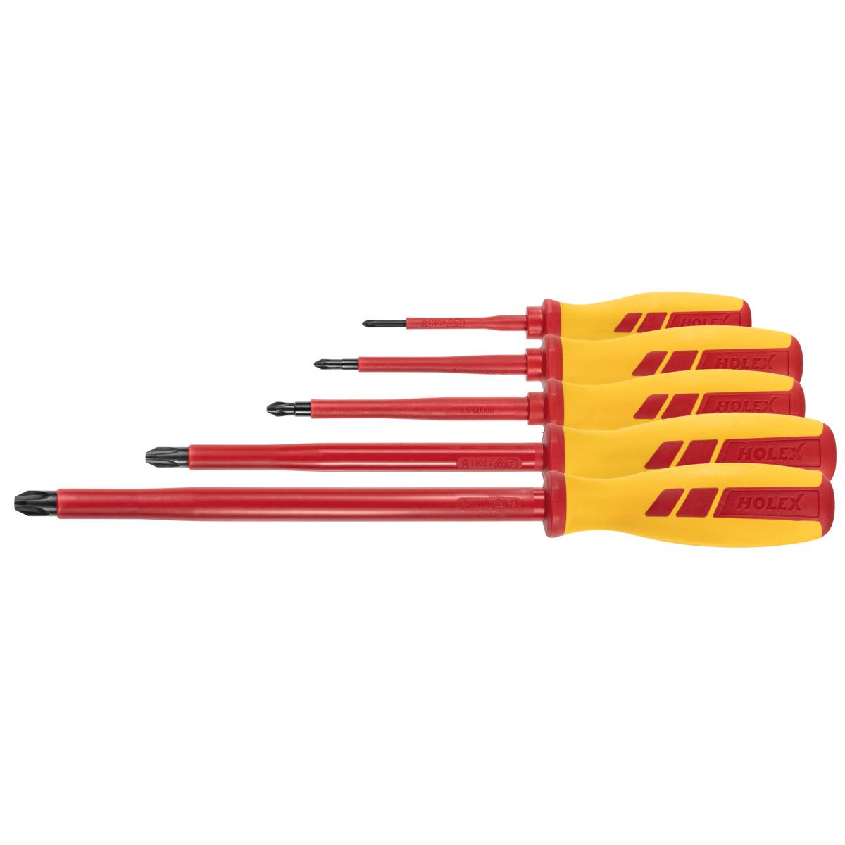 BỘ TUA VÍT CÁCH ĐIỆN 1000V 5 CHI TIẾT HOLEX 668641 5 BỘ TUA VÍT CÁCH ĐIỆN 1000V 5 CHI TIẾT HOLEX 668641 5